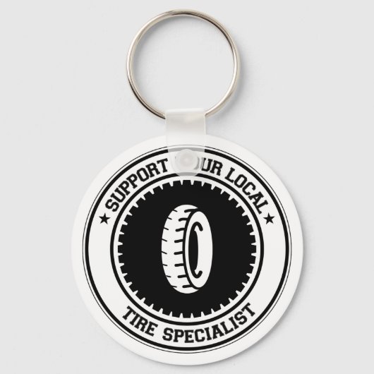 Support voor uw lokale bandspecialist sleutelhanger (Voorkant)