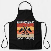 Support voor uw lokale Barber Schort (Voorkant)