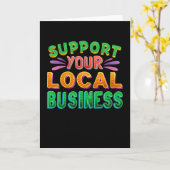 Support voor uw lokale bedrijf kaart (Gele Bloem)