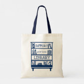 Support voor uw lokale bibliotheek - Boekomslag Tote Bag (Achterkant)