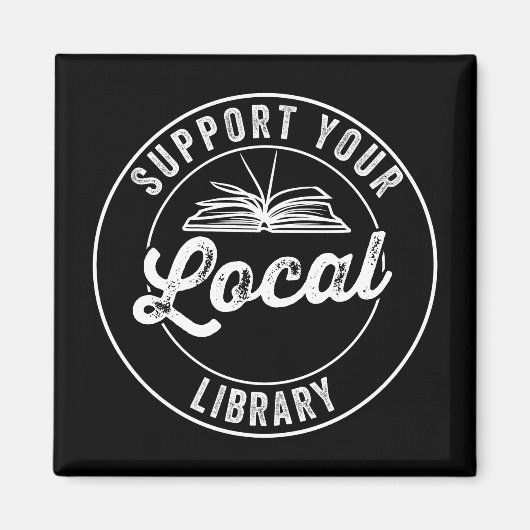 Support voor uw lokale bibliotheek magneet (Voorkant)