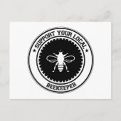 Support voor uw lokale bijenhouder briefkaart (Voorkant)