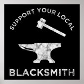 Support voor uw lokale Blacksmith Poster (Voorkant)