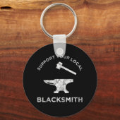 Support voor uw lokale Blacksmith Sleutelhanger (Voorkant)