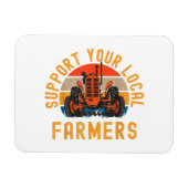 Support voor uw lokale boeren, Boerderij en Ranch  Magneet (Horizontaal)