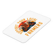 Support voor uw lokale boeren, Boerderij en Ranch  Magneet (Linkerzijde)