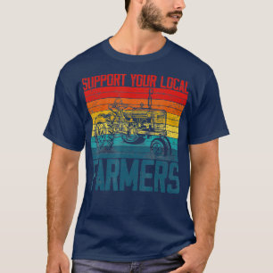 Support voor uw lokale boerenboerenboerenboer, met t-shirt