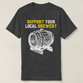 Support voor uw lokale brouwerij t-shirt (Design voorkant)