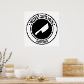 Support voor uw lokale butcher poster (Keuken)