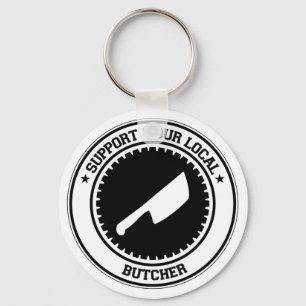 Support voor uw lokale butcher sleutelhanger