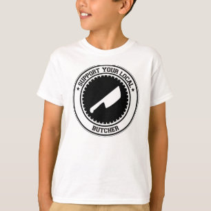 Support voor uw lokale butcher t-shirt