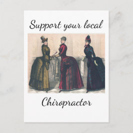 Support voor uw lokale chiropractor briefkaart