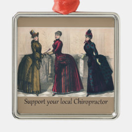 Support voor uw lokale chiropractor metalen ornament