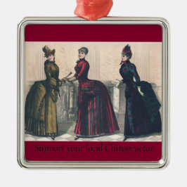 Support voor uw lokale chiropractor metalen ornament