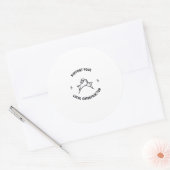 Support voor uw lokale chiropractor ronde sticker (Envelop)