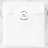 Support voor uw lokale chiropractor ronde sticker (Tas)