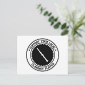 Support voor uw lokale Clarinet Player Briefkaart (Staand voorkant)
