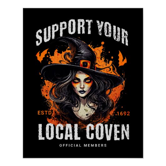 Support voor uw lokale coven perfect poster (Voorkant)
