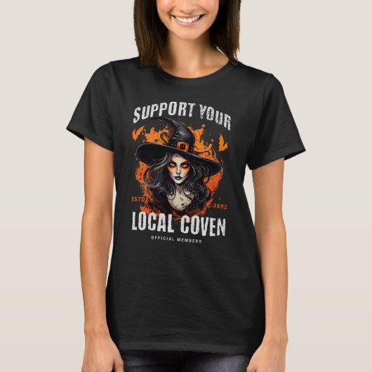 Support voor uw lokale coven t-shirt (Voorkant)