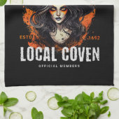 Support voor uw lokale coven theedoek (Gevouwen)