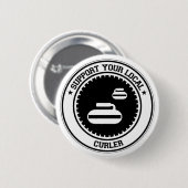 Support voor uw lokale cursor ronde button 5,7 cm (Voorkant /achterkant)