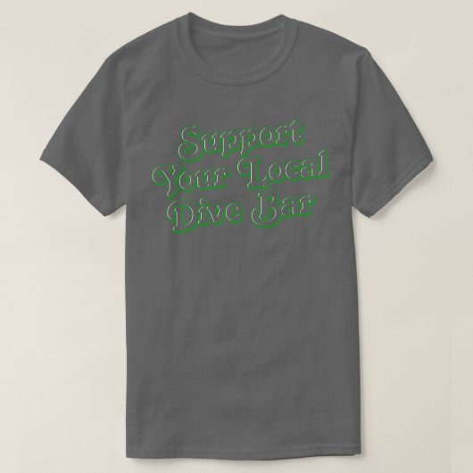 Support voor uw lokale duikbalk t-shirt (Design voorkant)