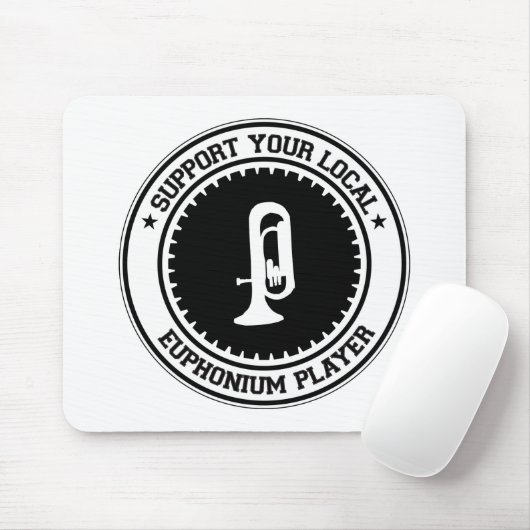 Support voor uw lokale e-uphoniumspeler muismat (Met muis)