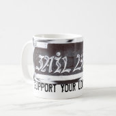 Support voor uw lokale Felon Jailbird Mok (Voorkant links)