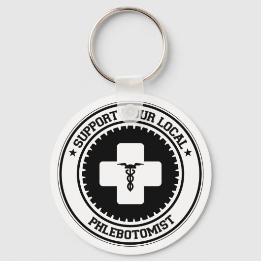 Support voor uw lokale flebotomist sleutelhanger (Voorkant)
