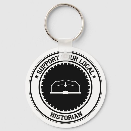 Support voor uw lokale historicus sleutelhanger (Voorkant)
