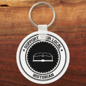 Support voor uw lokale historicus sleutelhanger (Voorkant)
