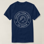 Support voor uw lokale ijsSkater T-shirt (Design voorkant)