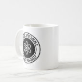 Support voor uw lokale kernfysicus koffiemok (Voorkant links)
