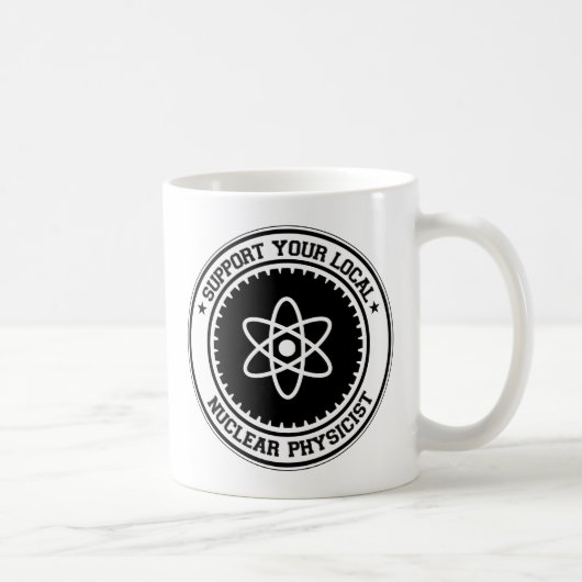 Support voor uw lokale kernfysicus koffiemok (Rechts)