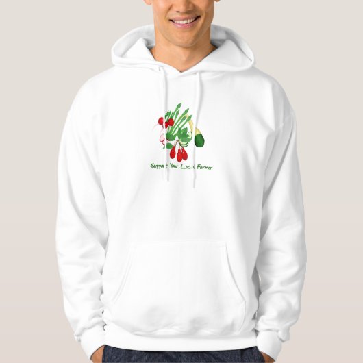 Support voor uw lokale landbouwer hoodie (Voorkant)
