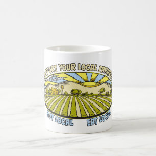 Support voor uw lokale landbouwers koffiemok