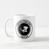 Support voor uw lokale magiër koffiemok (Links)