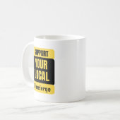 Support voor uw lokale medewerker koffiemok (Voorkant links)