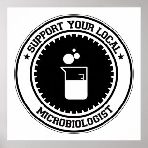 Support voor uw lokale microbioloog poster