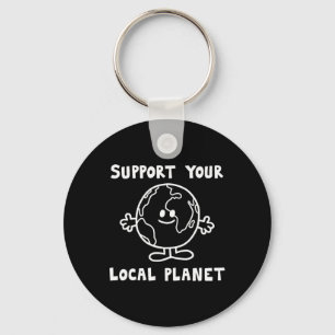 Support voor uw lokale omgeving sleutelhanger