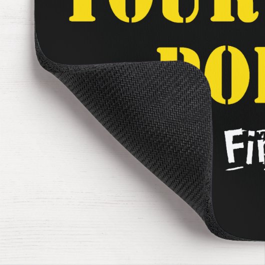 Support voor uw lokale politie - Verlaat uw vinger Muismat (Hoek)