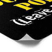 Support voor uw lokale politie - Verlaat vingerafd Poster (Hoek)