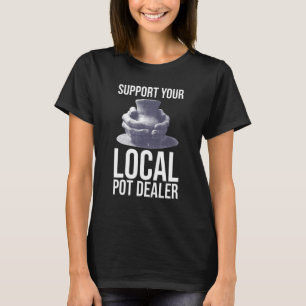 Support voor uw lokale portemonnee t-shirt
