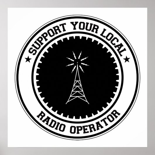 Support voor uw lokale radiooperator poster (Voorkant)