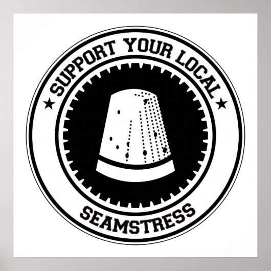 Support voor uw lokale Seamstress Poster (Voorkant)