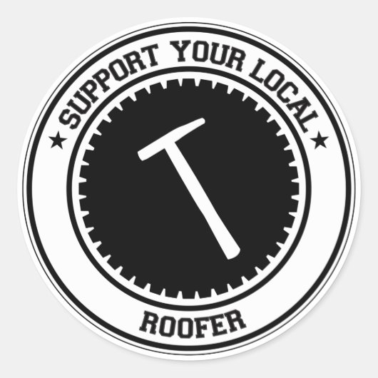 Support voor uw lokale server ronde sticker (Voorkant)