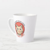 Support voor uw lokale straatkatten latte mok (Linkerhoek)