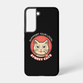Support voor uw lokale straatkatten samsung galaxy hoesje (Achterkant)