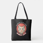 Support voor uw lokale straatkatten tote bag (Achterkant)