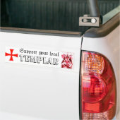 Support voor uw lokale Templar Bumpersticker (Op Truck)